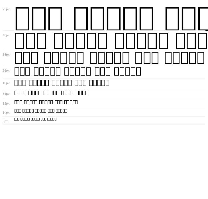 Noto Kufi Arabic Waterfall