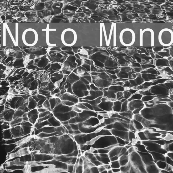 Noto Mono Font examples