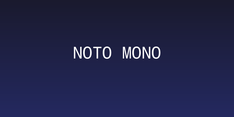 Noto Mono Social Header