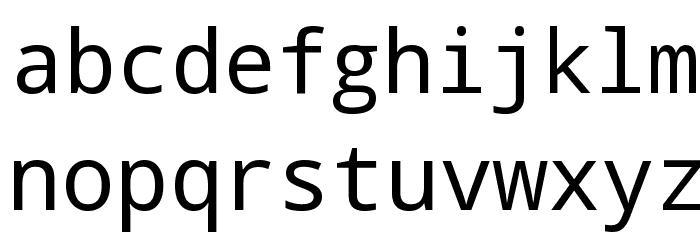 Noto Mono Font LOWERCASE