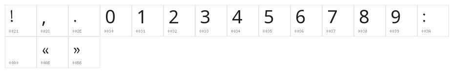 Noto Naskh Arabic UI Character Map