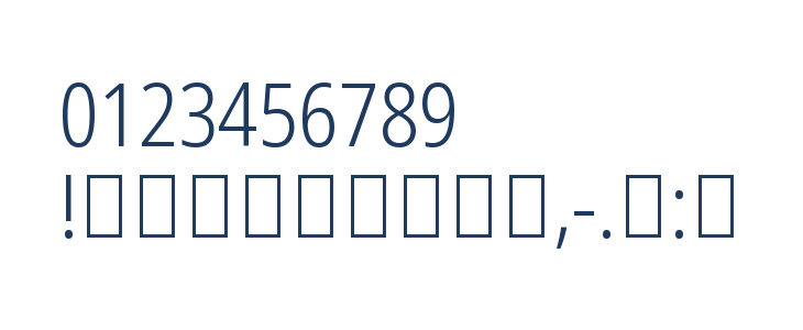 Noto Sans Arabic Condensed Light Other Characters