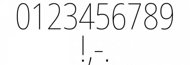 Noto Sans Arabic Condensed Thin Font OTHER CHARS