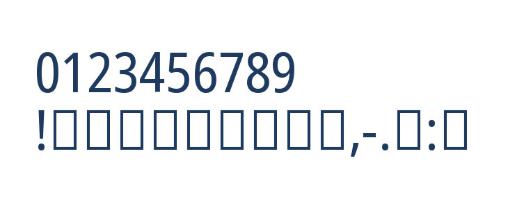 Noto Sans Arabic Condensed Other Characters