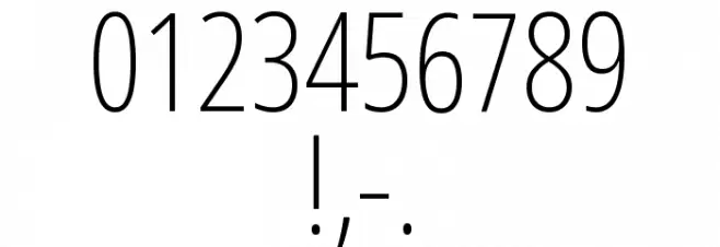 Noto Sans Arabic ExtraCondensed ExtraLight Font OTHER CHARS