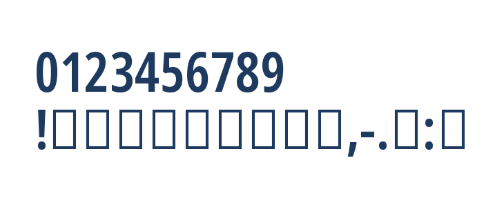 Noto Sans Arabic ExtraCondensed SemiBold Other Characters