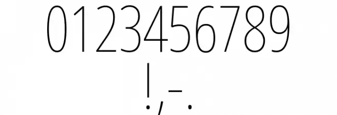 Noto Sans Arabic ExtraCondensed Thin Font OTHER CHARS