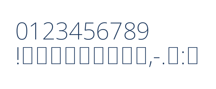 Noto Sans Arabic ExtraLight Other Characters