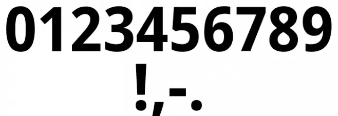 Noto Sans Arabic SemiCondensed Bold Font OTHER CHARS