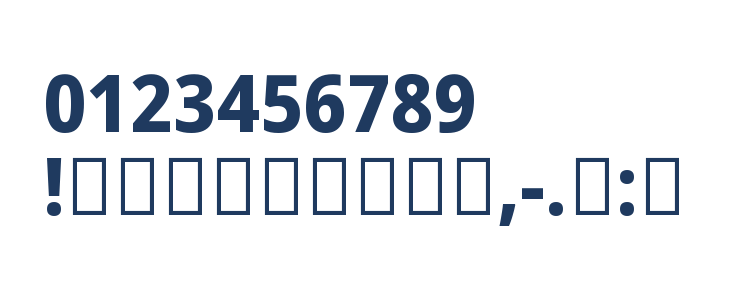 Noto Sans Arabic SemiCondensed ExtraBold Other Characters