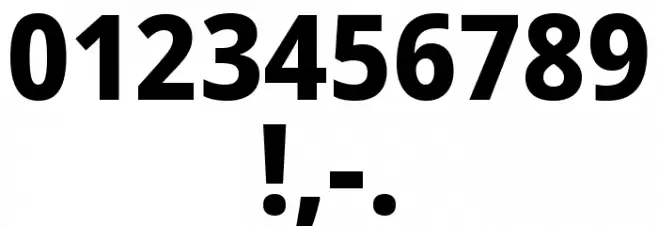 Noto Sans Arabic SemiCondensed ExtraBold Font OTHER CHARS