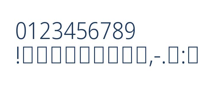 Noto Sans Arabic SemiCondensed Light Other Characters