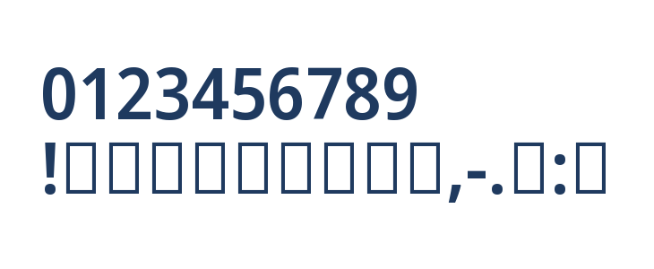 Noto Sans Arabic SemiCondensed SemiBold Other Characters