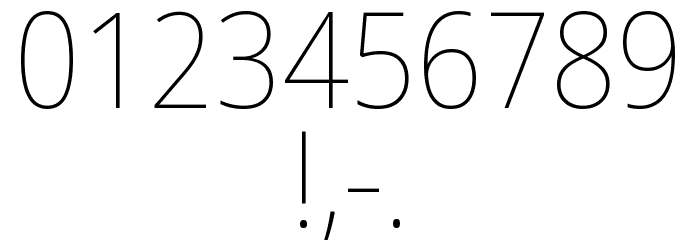 Noto Sans Arabic SemiCondensed Thin Font OTHER CHARS