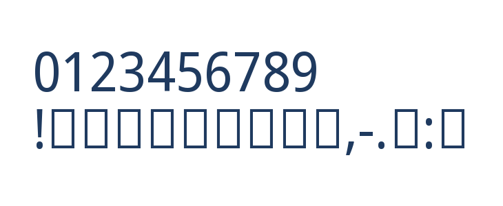 Noto Sans Arabic SemiCondensed Other Characters