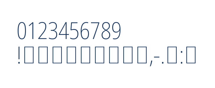 Noto Sans Arabic UI Condensed ExtraLight Other Characters