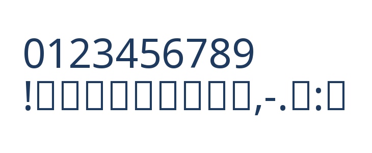 Noto Sans Arabic UI Regular Other Characters