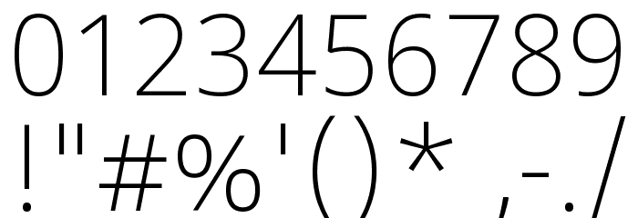 Noto Sans Bengali ExtraLight Font OTHER CHARS