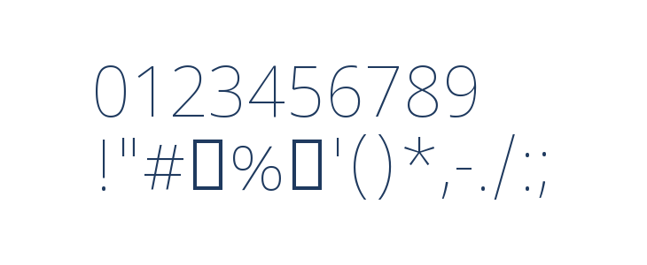 Noto Sans Bengali Thin Other Characters