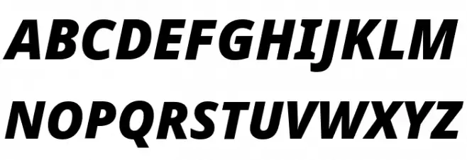 Noto Sans Black Italic خط أحرف كبيرة