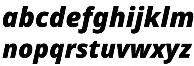 Noto Sans Black Italic خط أحرف صغيرة