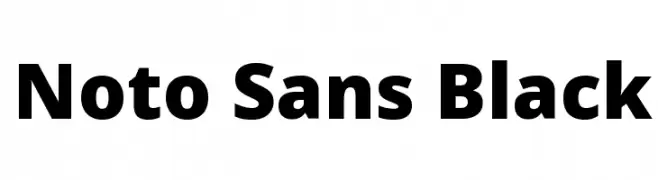 Noto Sans Black  免费字体下载