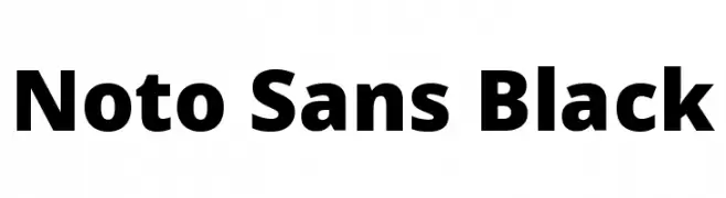 Noto Sans Black  Frei Schriftart Herunterladen