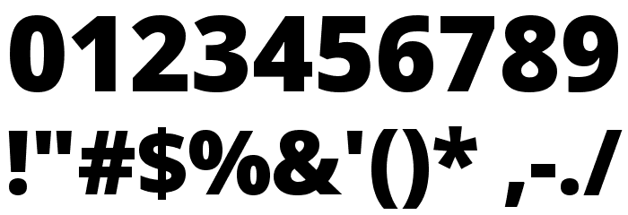 Noto Sans Black Font OTHER CHARS