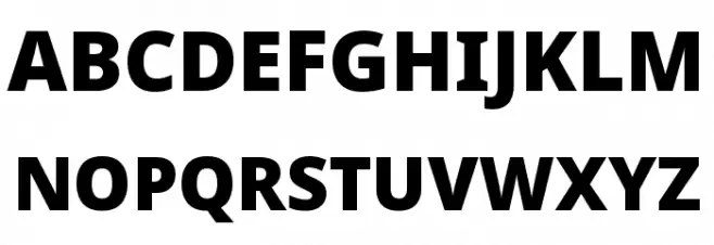 Noto Sans Black Schriftart Groß