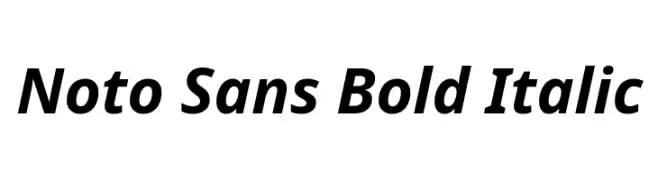Noto Sans Bold Italic  Descarca Fonturi Gratis