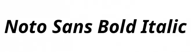 Noto Sans Bold Italic  baixar fontes gratis