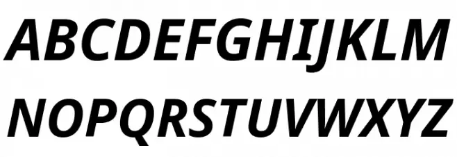 Noto Sans Bold Italic Fonte MAIÚSCULAS