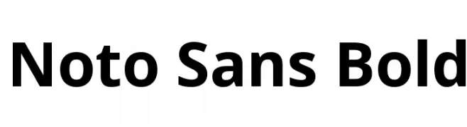 Noto Sans Bold  Frei Schriftart Herunterladen