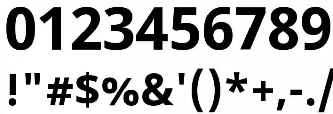 Noto Sans Bold Font OTHER CHARS