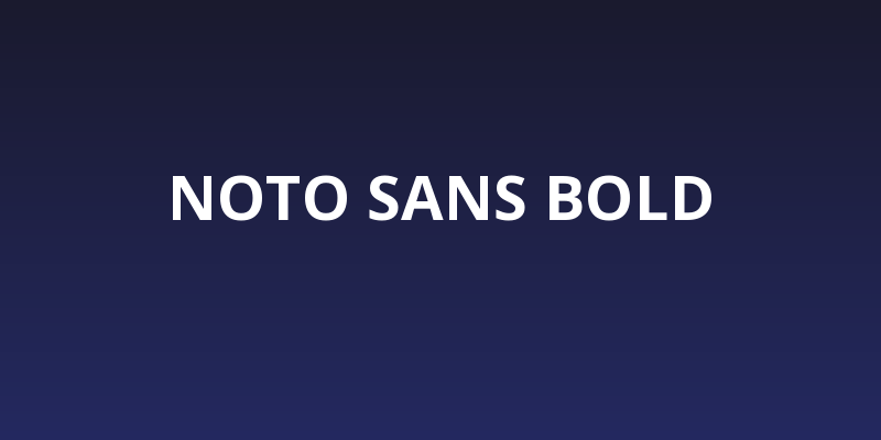Noto Sans Bold Social Header