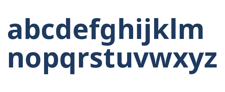 Noto Sans Bold Lowercase