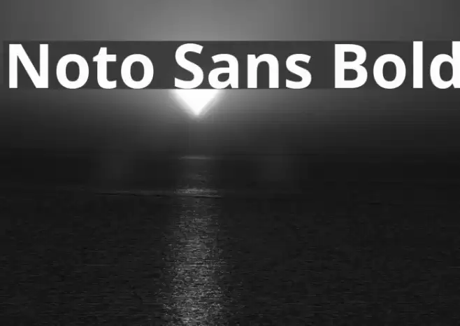 Noto Sans Bold Font examples