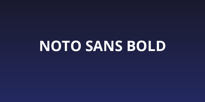 Noto Sans Bold Social Header