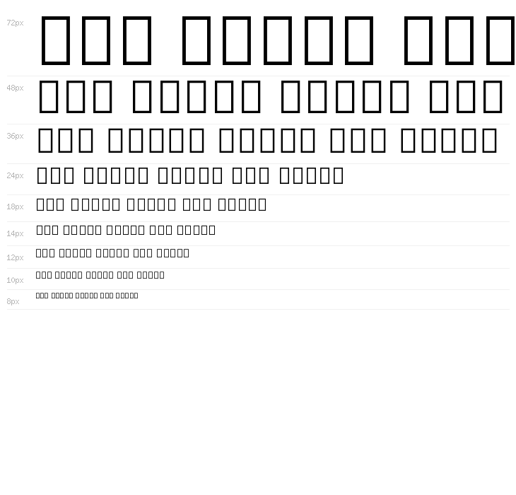 Noto Sans Cherokee ExtraBold Waterfall