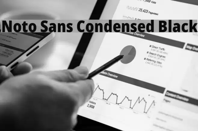 Noto Sans Condensed Black Font examples