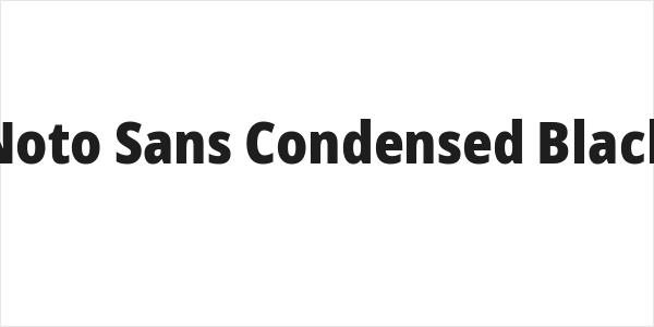 Noto Sans Condensed Black Logo