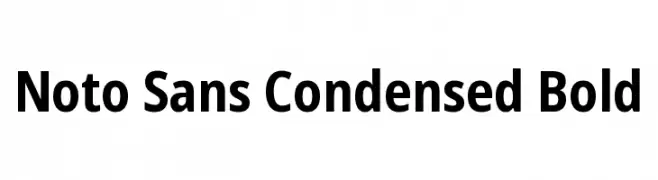 Noto Sans Condensed Bold  baixar fontes gratis