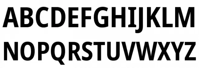 Noto Sans Condensed Bold Polices MAJUSCULES