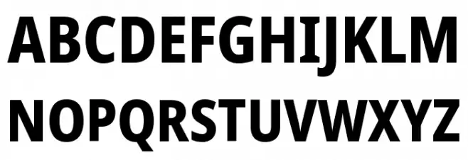 Noto Sans Condensed ExtraBold Polices MAJUSCULES