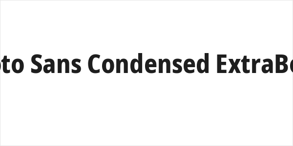 Noto Sans Condensed ExtraBold Logo