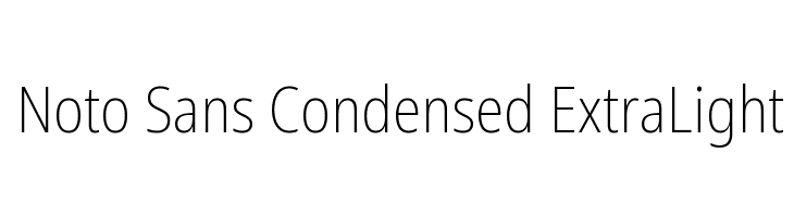 Sans condensed