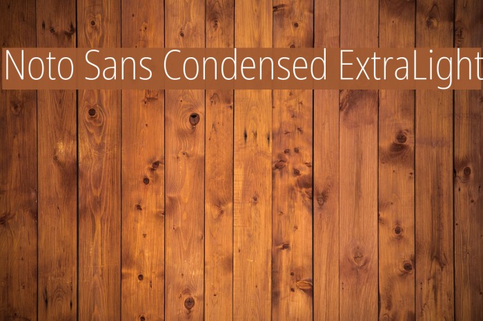 Noto Sans Condensed ExtraLight Example 3