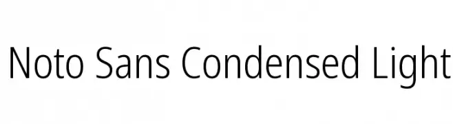 Noto Sans Condensed Light  नि: शुल्क फ़ॉन्ट्स डाउनलोड