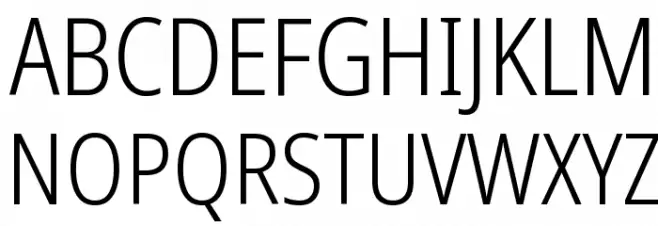 Noto Sans Condensed Light Fonte MAIÚSCULAS