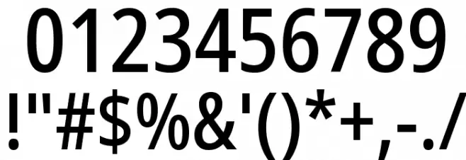 Noto Sans Condensed Medium Font OTHER CHARS